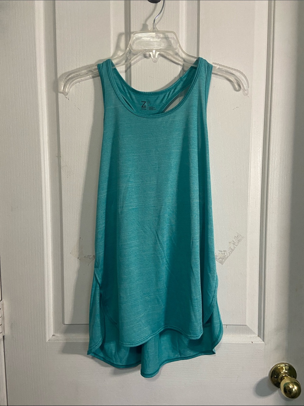 Zella Turquoise Racerback Workout Tank